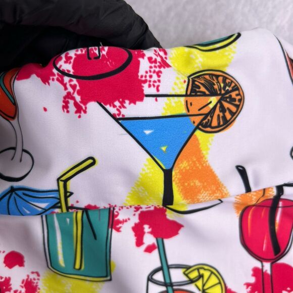Queen Of The Court Colorful Cocktails Print Tennis Skort Skirt Women's Sz Medium - Picture 5 of 13